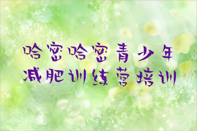 十大2026年哈密伊州区减肥训练营封闭排行榜
